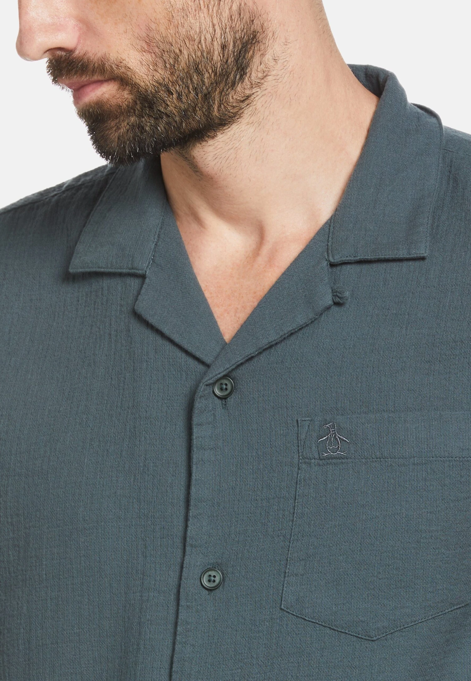 Original Penguin Gauze Short Sleeve- Overhemd - Urban Chic - Afbeelding 3