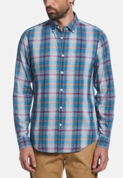 Original Penguin Plaid - Overhemd - Mosaic Blue