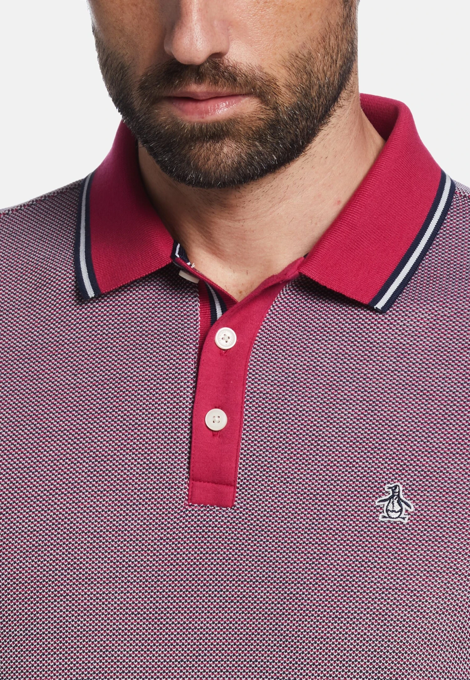 Original Penguin TIPPED JACQUARD - Poloshirt - Afbeelding 3
