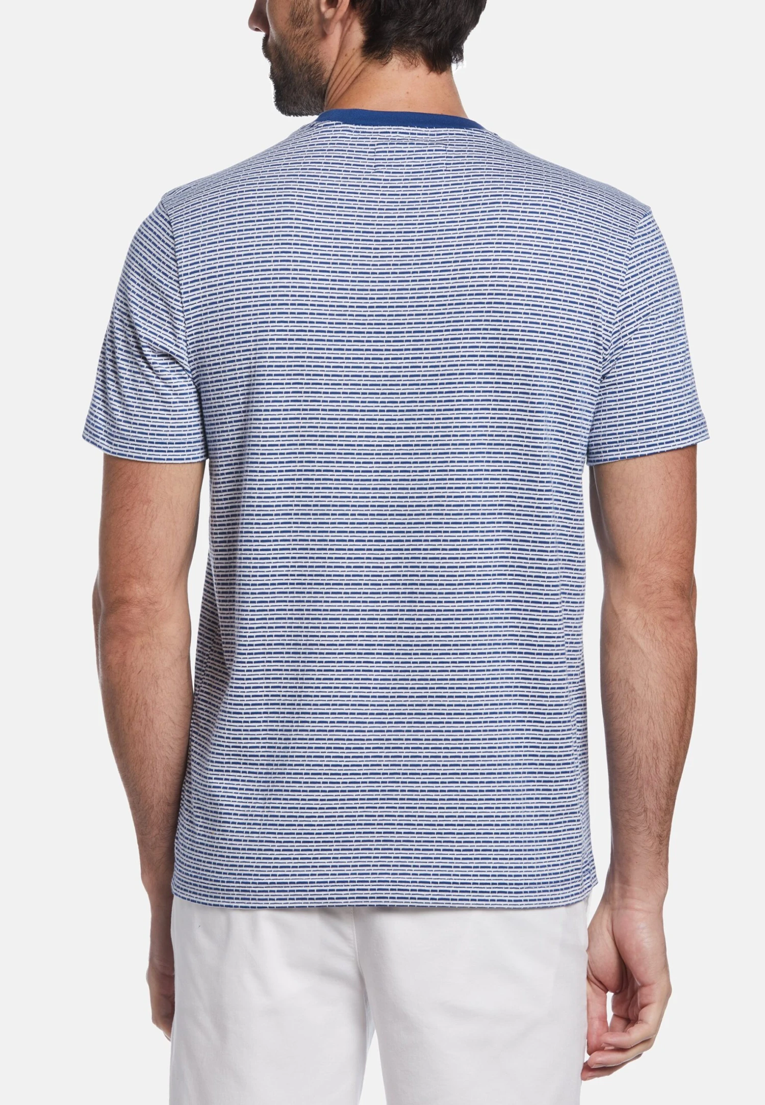 Original Penguin Jacquard Stripe- T-Shirt Print - Limoges - Afbeelding 2