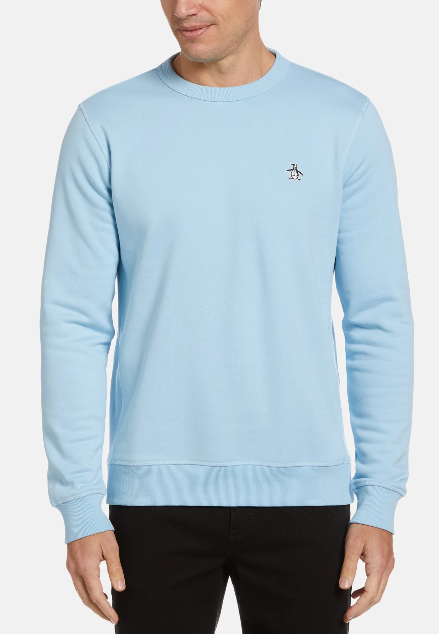 Original Penguin Sticker Pete- Sweater - Cerulean