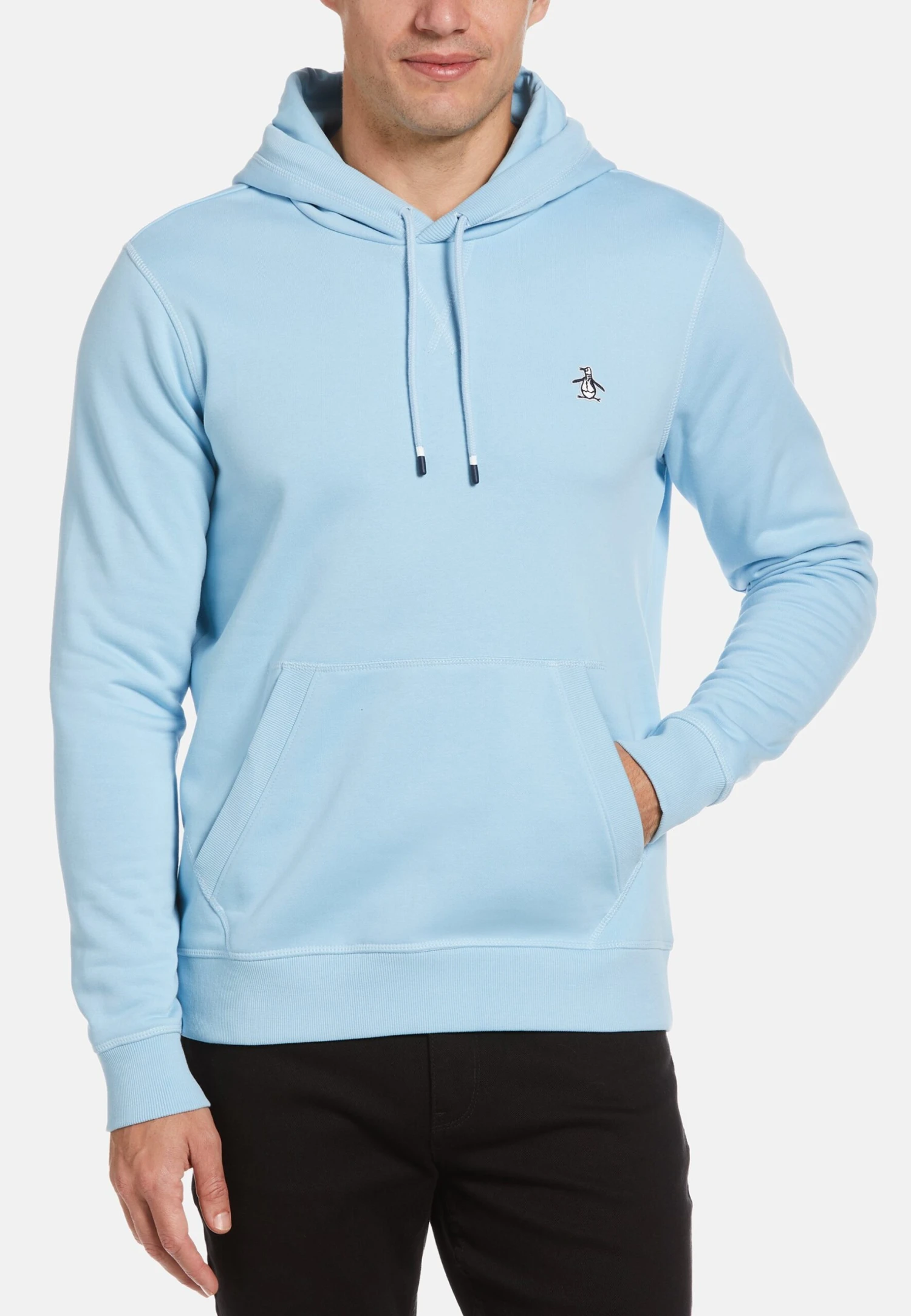 Original Penguin Sticker Pete - Hoodie - Cerulean