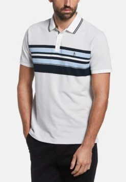 Original Penguin Chest Stripe - Poloshirt - Bright White