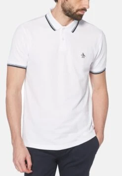 Original Penguin Tipped Sticker Pete - Poloshirt - Bright White