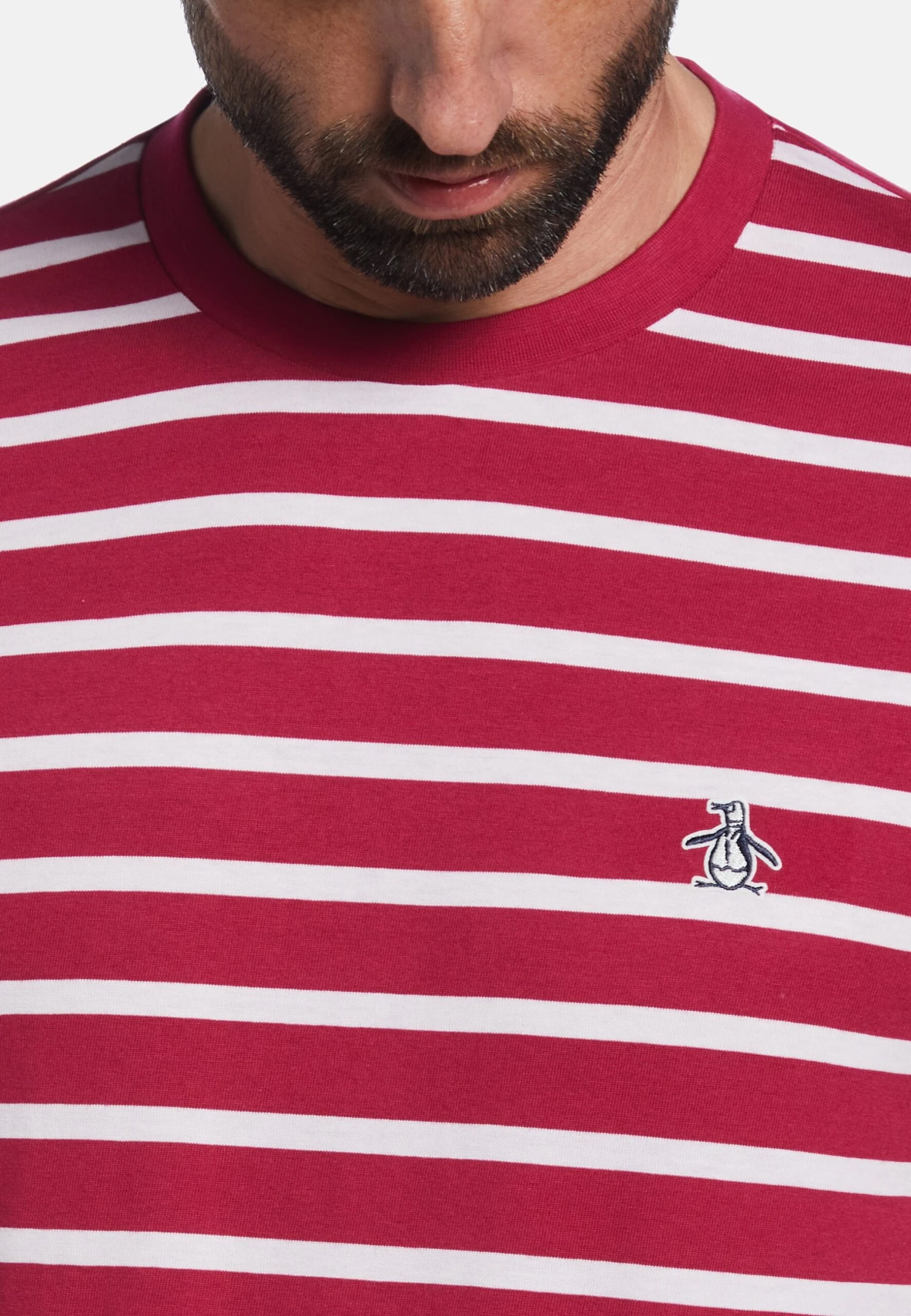 Original Penguin Breton - T-Shirt Print - Sangria - Afbeelding 3