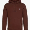 Original Penguin SMALL LOGO OVER HEAD HOODIE - POTTING SOIL