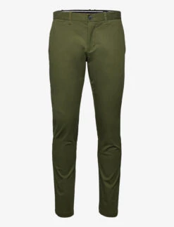 Original Penguin PREMIUM STRETCH SLIM FIT CHINO - RIFLE GREEN