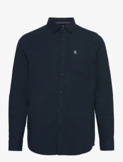 Original Penguin LS ECO OXFORD W STRE - DARK SAPPHIRE