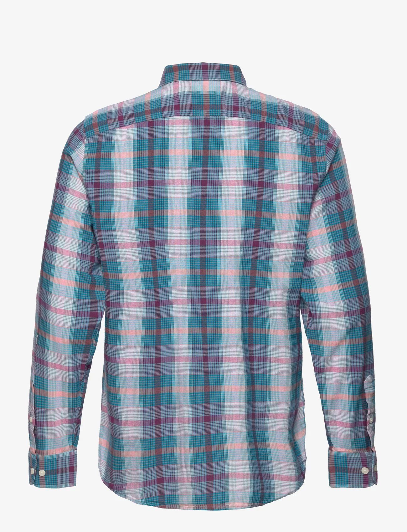 Original Penguin LS CTTN ECO YD PLAID - MOSAIC BLUE - Afbeelding 2